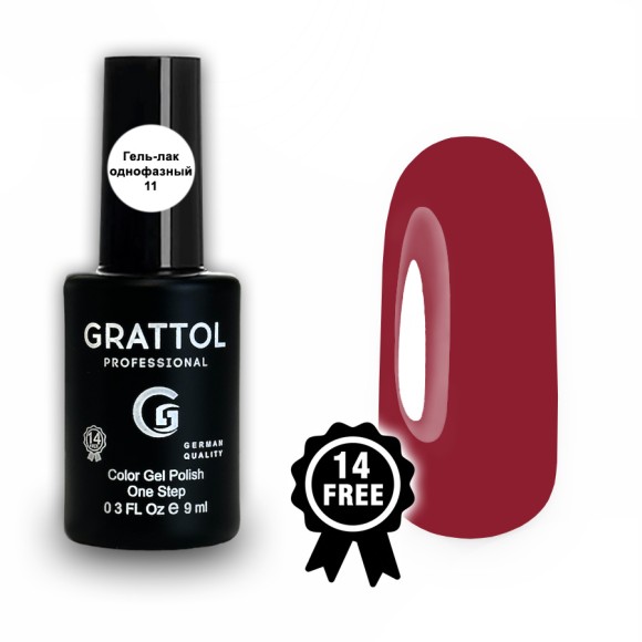 Гель-лак Grattol One Step 11, 9мл