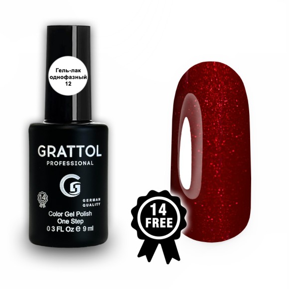 Гель-лак Grattol One Step 12, 9мл