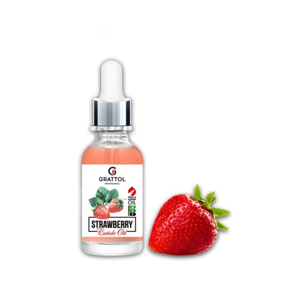 ( 15 мл ) Масло для кутикулы "Strawberry" Grattol Сuticle Оil