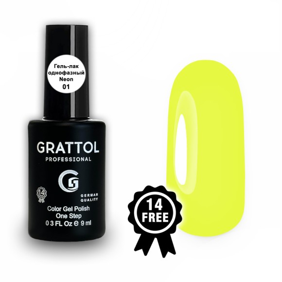 Grattol Color Gel Polish One Step Neon 01