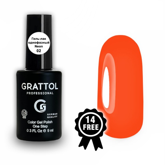 Grattol Color Gel Polish One Step Neon 02