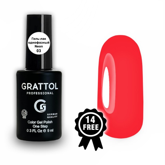 Grattol Color Gel Polish One Step Neon 03