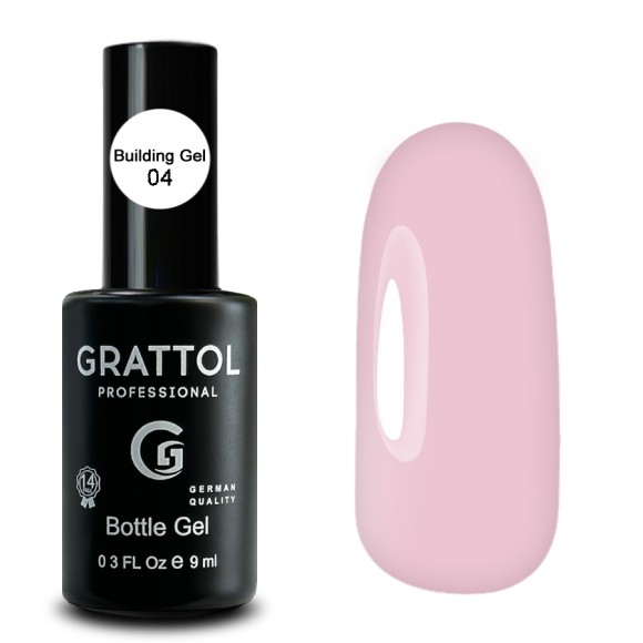 ( 9мл ) Гель для наращивания во флаконе с кистью Grattol Gel Bottle 04