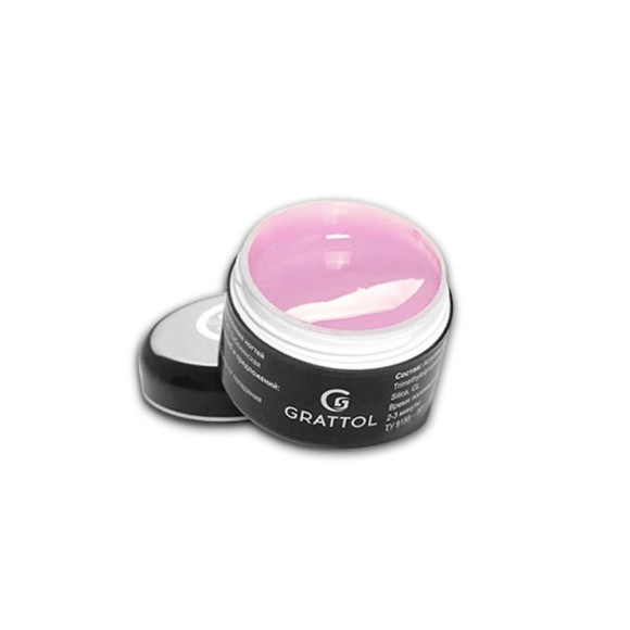 ( 15 мл ) Гель камуфлирующий Grattol Camouflage Gel Light Pink
