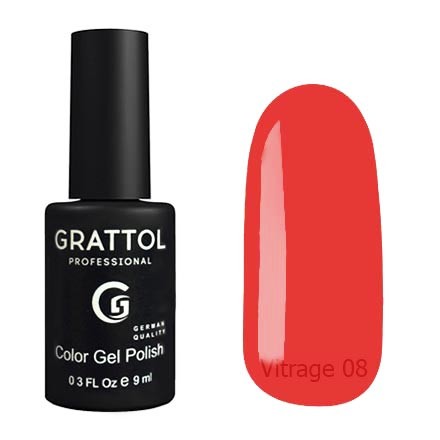 Гель-лак витражный Grattol Vitrage 08, 9 мл