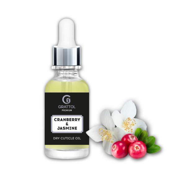 ( 15 мл ) Сухое Масло для кутикулы "Cranberry & Jasmine" Grattol Premium Dry cuticle oil