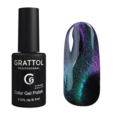 Гель-лак Grattol 9D Cat Eye 02, 9 мл