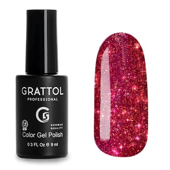 Гель-лак Светоотражающий Grattol Color Gel Polish Bright Star 01, 9 мл