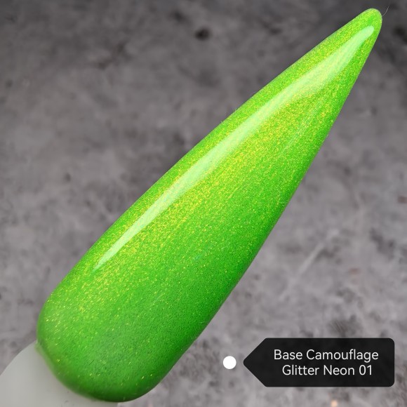 Grattol Rubber Base Glitter Neon 01