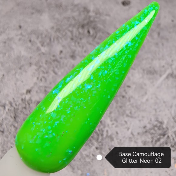 Grattol Rubber Base Glitter Neon 02