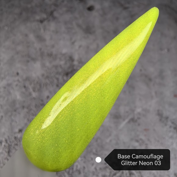 Grattol Rubber Base Glitter Neon 03