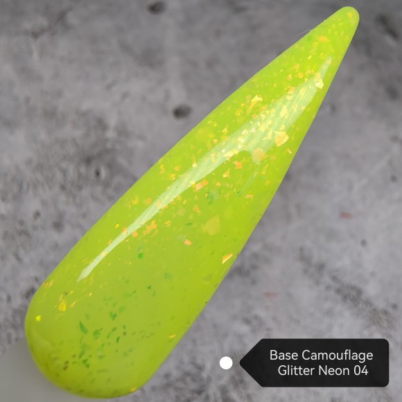 Grattol Rubber Base Glitter Neon 04