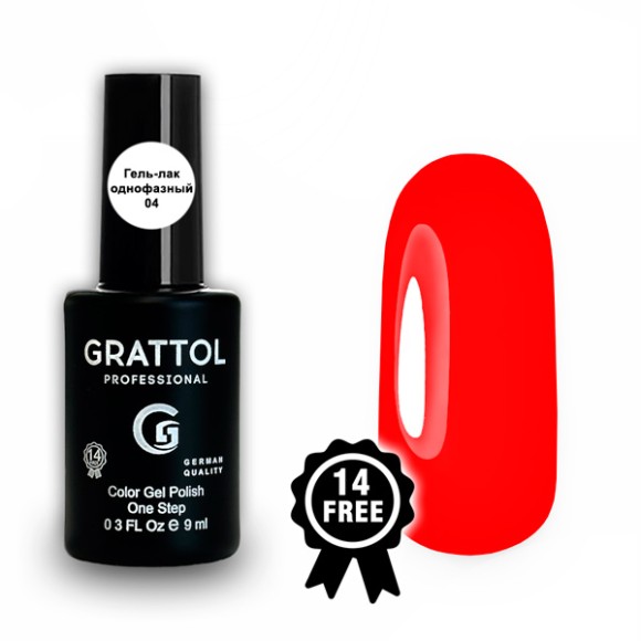 Гель-лак Grattol One Step 04, 9мл