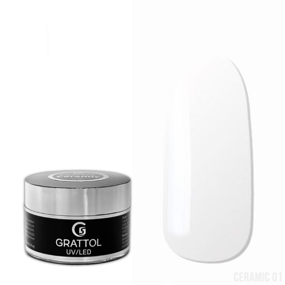 ( 15 мл ) Гель камуфлирующий Grattol Camouflage Gel Ceramic 01