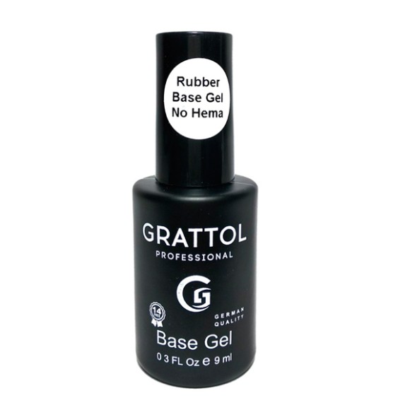 ( 9 мл ) База Каучуковая для гель-лака Grattol Rubber Base Gel No Hema