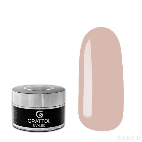 ( 15 мл ) Гель камуфлирующий Grattol Camouflage Gel Ceramic 04