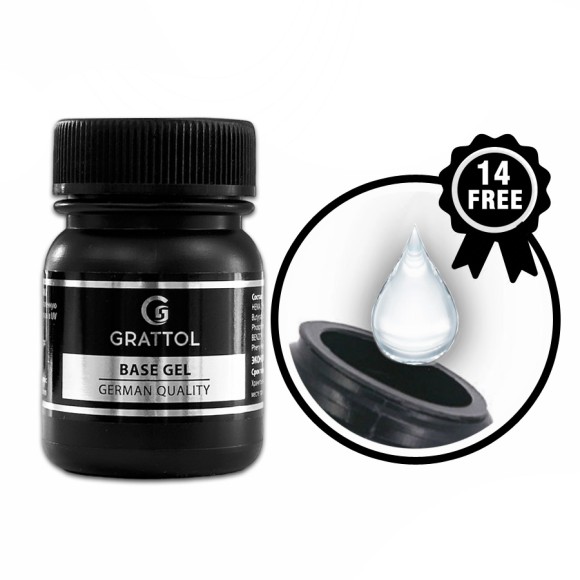 ( 50 мл ) База Каучуковая для гель-лака Grattol Rubber Base Gel
