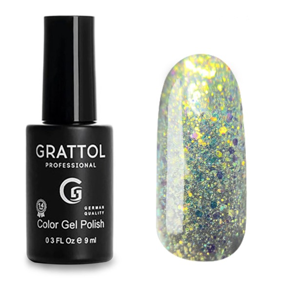 Гель-лак Grattol Opal Antic Gold, 9мл
