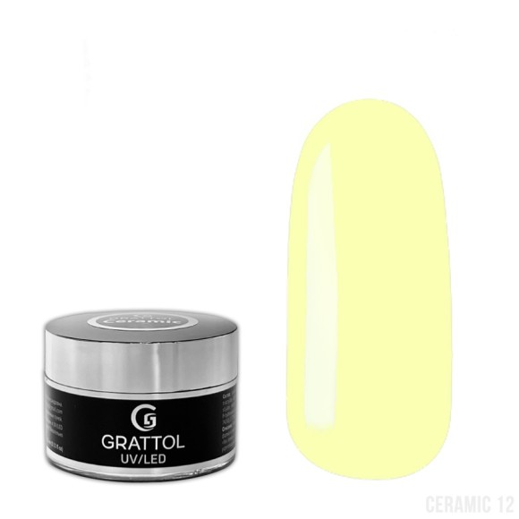 ( 15 мл ) Гель камуфлирующий Grattol Camouflage Gel Ceramic 12