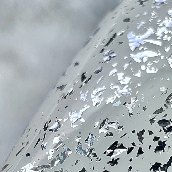 Топ для лака для ногтей с серебряно Silver Knight