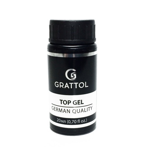 ( 20 мл ) Топ каучуковый для гель-лака с липким слоем Grattol Rubber Top Gel